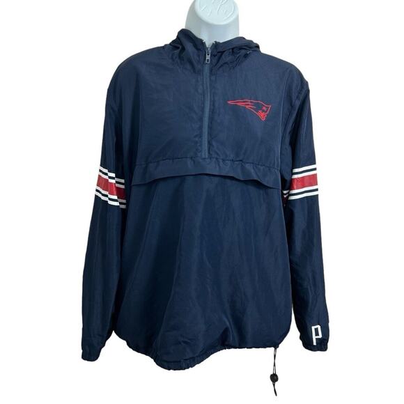 New England Patriots Victoria's Secret PINK Hoodie Sz Small Pullover Jacket Navy - Picture 10 of 11